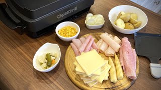 Raclette im Tefal OptiGrill SnackingampBaking [upl. by Yong]