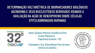 SIICUSP 2024 DETERMINAÇÃO VOLTAMÉTRICA DE BIOMARCADORES BIOLÓGICOS ADENOSINA E SEUS NUCLEOTÍDEOS [upl. by Cosme846]