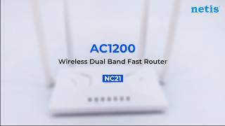 netis NC21  AC1200 Wireless Dual Band Fast Router [upl. by Orel]