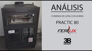 Análisis  Chimenea de leña con horno Practic 80  Ferlux [upl. by Ytrebil]