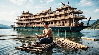 Building A Second Floor For A Giant Floating Houseboatcountrylifediy [upl. by Belen]