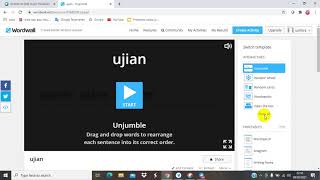 tutorial unjumble dalam wordwall [upl. by Yxel]