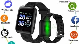 D13 SMART WATCH Review and unboxing  atina d13 heart rate blood pressure monitor smartwatch [upl. by Nylteak44]