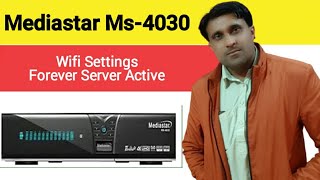 Mediasatr Ms4030 4K wifi Settings and active forever server 2021 [upl. by Kimmi]