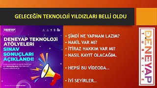 Deneyap Teknoloji Atölyeleri Sonuçları Açıklandı Cevaplar Burada Geleceğin Teknoloji Yıldızları [upl. by Anasiul58]