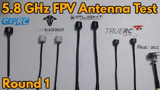 DJI FPV Antenna Test TBS Triumph Truerc Singularity Albatross Pagoda Geprc Momoda  Round 1 [upl. by Eylsel]