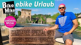 eBiken am Gardasee  Eine entspannte e bike Tour im Süden  Sirmione  Peschiera  Borghetto [upl. by Mackoff]