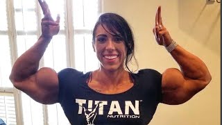 Huge Biceps Tall Girl Flexing FBB Shannon seeley Female Muscle Growth Trick bodybuildingcom [upl. by Abana83]