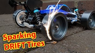 Sparking DRIFT Tires on DIRT CHEAP RC CAR  WLToys a959 Drifting [upl. by Dionne]