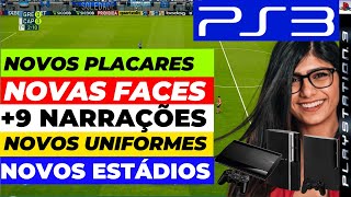 🟣 PS3 PES 2018  PATCH 2025 GRATÍS COMO BAIXAR amp INSTALAR PASSO A PASSO PARA INICIANTES pes2018 [upl. by Esirehs]