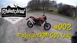 002 Probefahrt KTM 690 Duke [upl. by Yenaffit905]