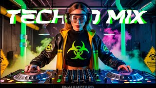 ONLY TECHNO BANGERS ☢️ Remixes Of Popular Songs ☢️TECHNO BIO GIRL ☢️ ravetok rave techtok [upl. by Elyn]