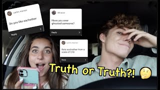 Truth or TRUTH Ft GiaNina Paolantonio  Connor Finnerty [upl. by Cam]