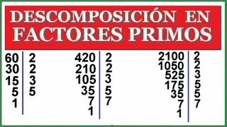 Como descomponer un número en factores primos [upl. by Encratia722]