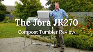 The Jora JK270 Compost Tumbler Review at Eartheasycom [upl. by Nahshon]