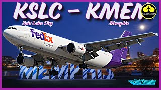 No MSFS 2024 no problem  MSFS 2020 LIVE  FedEx Cargo  Salt Lake City  Memphis  VATSIM [upl. by Eeladnerb]