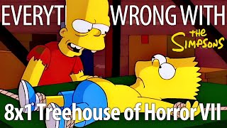 Everything Wrong With The Simpsons S8E1  quotTreehouse of Horror VIIquot [upl. by Kletter]