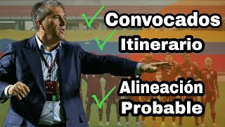 BOLIVIA v VENEZUELA Convocados Vinotinto Itinerario y Alineación Probable [upl. by Stutsman640]