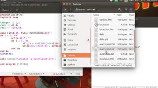 Plot Matrix in Color Using Gnuplot Directly in Fortran Code [upl. by Atteuqahs]