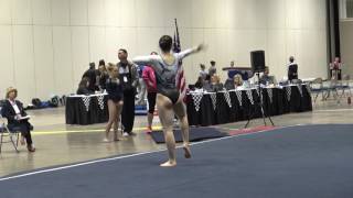 Delanie Harkness Twistars USA  L10 Floor 2017 Region 5 Championships [upl. by Esom]