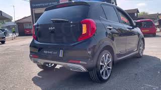 22 Plate Kia Picanto 10 XLine S 5 door Finished in Midnight Black with Full Black Heated Leather [upl. by Llereg]