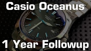 The Casio Oceanus OCWS1001AJF Wristwatch 1 Year Followup [upl. by Vigen]