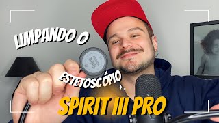 Limpando o estetoscópio SPIRIT III PRO ®️ Black Edition [upl. by Mussman670]