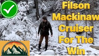 Bushcraft Survival Coat  Filson Mackinaw Cruiser [upl. by Elcarim290]