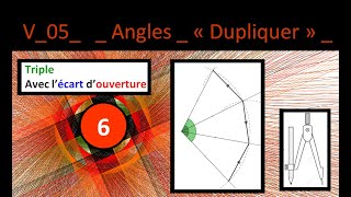 V 05 Angles II Triple d un angle avec compas Reproduire l écart d ouverture SN [upl. by Acimat438]