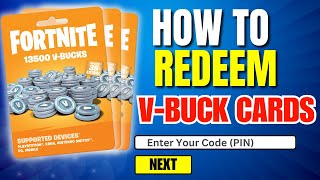 How To Redeem Fortnite VBucks Code [upl. by Aggri]