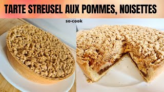 Tarte Streusel aux pommes et noisettes [upl. by Rogers433]