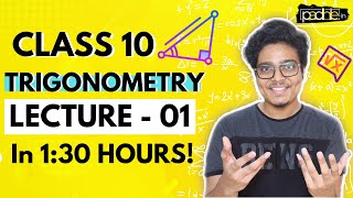 Class 10 Trigonometry  Introduction to Trigonometry in 130 Hours  Class 10 2021 [upl. by Sgninnej426]