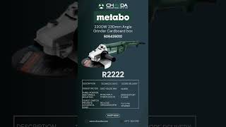 Metabo black friday  Chavda international [upl. by Luapleahcim]