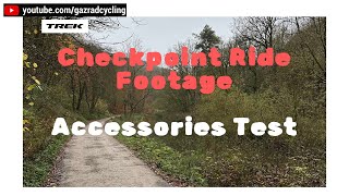 Trek Checkpoint Trail Ride  Duel Garmin GoPro Mount Test [upl. by Nallad]