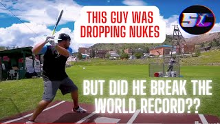 EX MLB  CONFERENCE PLAYER attempts to BREAK a Baseball GUINNESS WORLD RECORDS™ AND THIS HAPPENED [upl. by Anaujit]