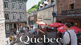 4K Quebec City Walking Tour  Summer 2024 [upl. by Yrellam29]