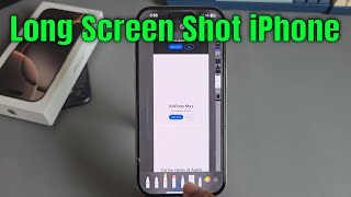 iPhone 1616 Plus16 ProMax How to take full page screenshotLong screenshot [upl. by Opiak]