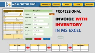 Stock  Inventory Management System In Ms Excel Stock maintain In Ms Excel msexcel [upl. by Scopp477]