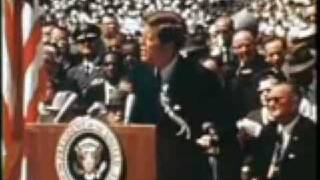 September 12 1962  President John F Kennedy at Rice University Houston Texas Part One [upl. by Enitsed827]