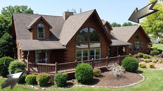 BREATHTAKING log model home with 2 levels Modular home tour like never before [upl. by Einolem]