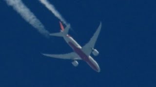 Boeing 787 Dreamliner Air India Contrails [upl. by Koo260]