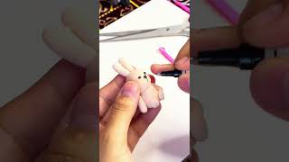 QUYONCHA 🐰 shortsyoutube diy clay handmade shortsvideo art craft [upl. by Dulcie]