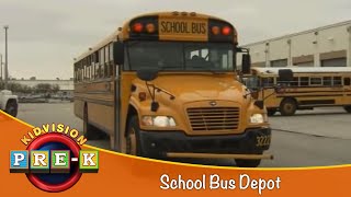 School Bus Depot  Virtual Field Trip  KidVision PreK [upl. by Dlanar978]