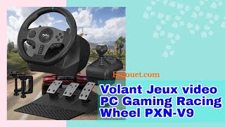 Volant Jeux video PC Gaming Racing Wheel PXN V9 [upl. by Euqinomad]