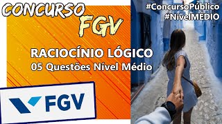 FGV RACIOCÍNIO LÓGICO 2023  5 Questões do Concurso FHEMIG 2023  Nível Médio [upl. by Annadiane]