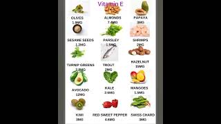 Vitamin E Foods [upl. by Sunda351]