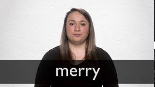 How to pronounce MERRY in British English [upl. by Anyahs578]