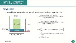 Mekanika Bahan  Diagram Tegangan Material Komposit [upl. by Aivatahs]