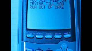 Still Alive  Portal Credits Song on Calculator [upl. by Butte877]