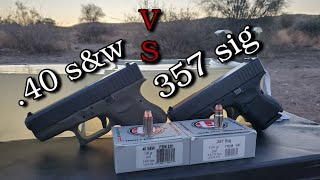 40 sampw VS 357 sig Underwood Ammo Test in Ballistics Gel [upl. by Ellienad220]